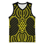 Mahi-dawg Maori Ta Moko Poutama Art Basketball Jersey - Aussie Hoodie
