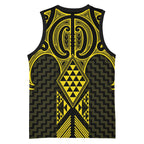 Mahi-dawg Maori Ta Moko Poutama Art Basketball Jersey - Aussie Hoodie