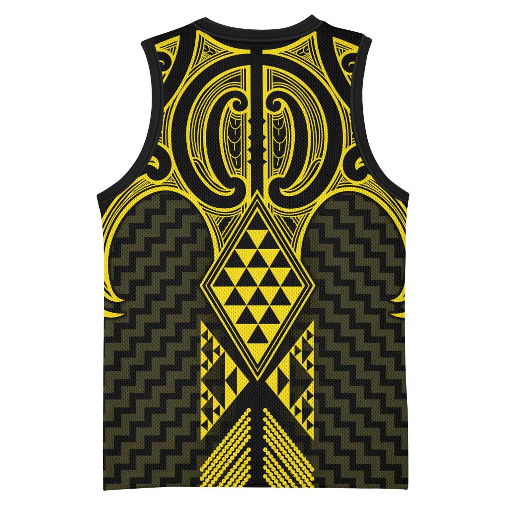 Mahi-dawg Maori Ta Moko Poutama Art Basketball Jersey - Aussie Hoodie