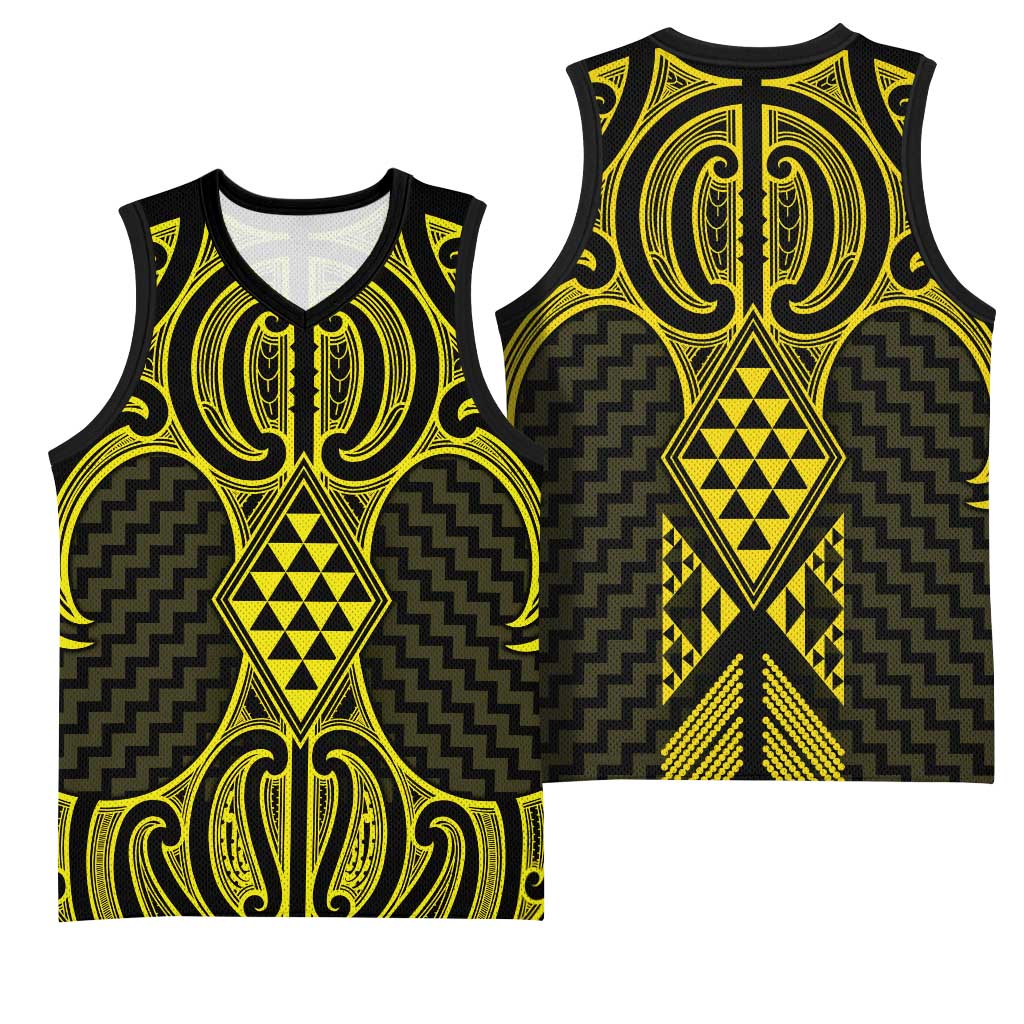 Mahi-dawg Maori Ta Moko Poutama Art Basketball Jersey - Aussie Hoodie