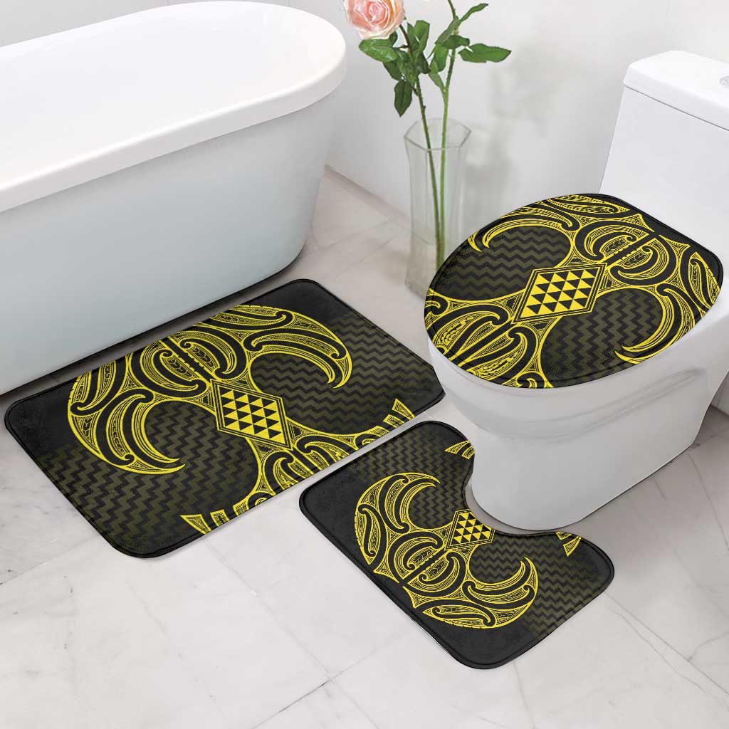 Mahi-dawg Maori Ta Moko Poutama Art Bathroom Set - Aussie Hoodie