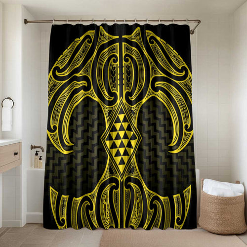 Mahi-dawg Maori Ta Moko Poutama Art Bathroom Set - Aussie Hoodie
