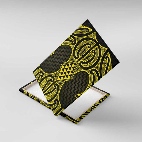 Mahi-dawg Maori Ta Moko Poutama Art Canvas Wall Art
