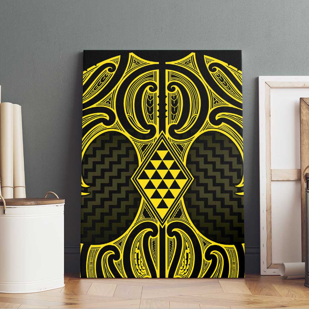 Mahi-dawg Maori Ta Moko Poutama Art Canvas Wall Art