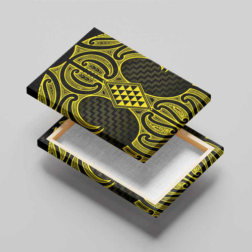 Mahi-dawg Maori Ta Moko Poutama Art Canvas Wall Art