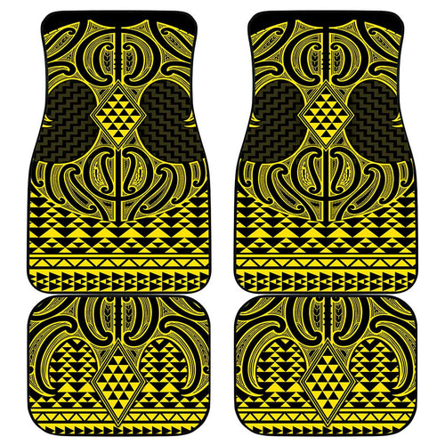 Mahi-dawg Maori Ta Moko Poutama Art Car Mats