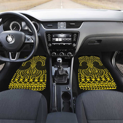 Mahi-dawg Maori Ta Moko Poutama Art Car Mats