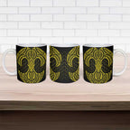 Mahi-dawg Maori Ta Moko Poutama Art Ceramic Mug - Aussie Hoodie