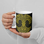 Mahi-dawg Maori Ta Moko Poutama Art Ceramic Mug - Aussie Hoodie