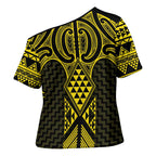 Mahi-dawg Maori Ta Moko Poutama Art Cross Shoulder Shirt - Aussie Hoodie