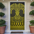 Mahi-dawg Maori Ta Moko Poutama Art Door Cover - Aussie Hoodie
