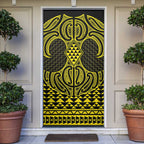 Mahi-dawg Maori Ta Moko Poutama Art Door Cover - Aussie Hoodie