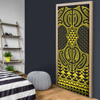 Mahi-dawg Maori Ta Moko Poutama Art Door Cover - Aussie Hoodie