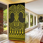 Mahi-dawg Maori Ta Moko Poutama Art Door Cover - Aussie Hoodie