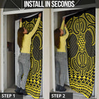 Mahi-dawg Maori Ta Moko Poutama Art Door Cover - Aussie Hoodie