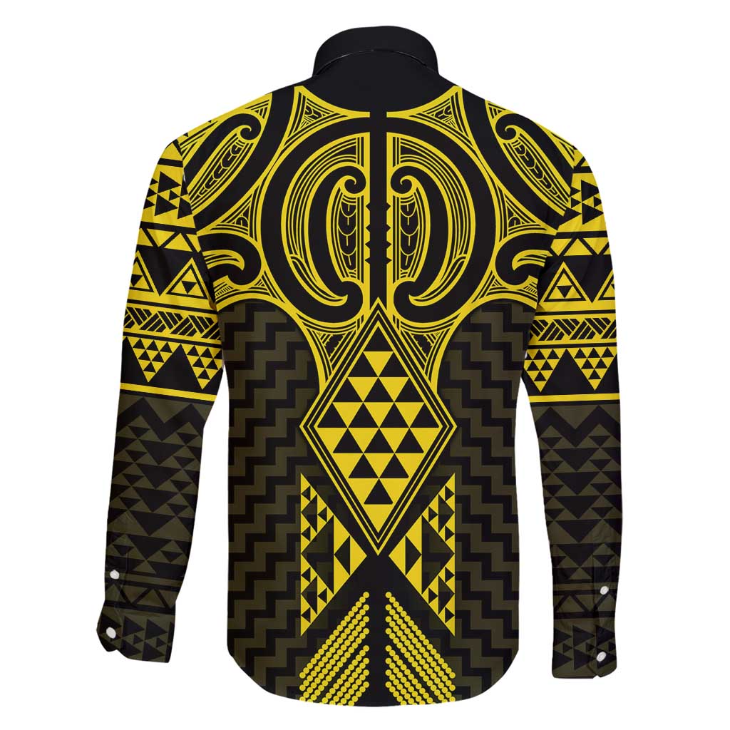 Mahi-dawg Maori Ta Moko Poutama Art Family Matching Off Shoulder Short Dress and Hawaiian Shirt