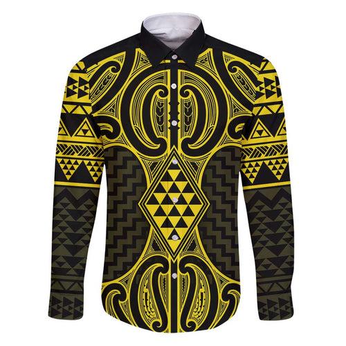 Mahi-dawg Maori Ta Moko Poutama Art Family Matching Puletasi and Hawaiian Shirt