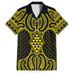Mahi-dawg Maori Ta Moko Poutama Art Family Matching Summer Maxi Dress and Hawaiian Shirt