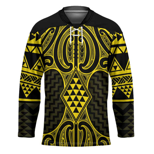 Mahi-dawg Maori Ta Moko Poutama Art Hockey Jersey - Aussie Hoodie