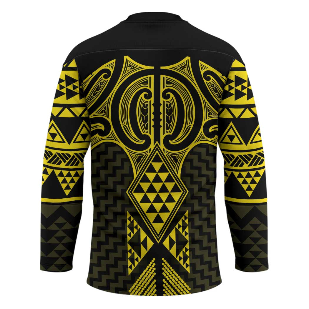 Mahi-dawg Maori Ta Moko Poutama Art Hockey Jersey - Aussie Hoodie