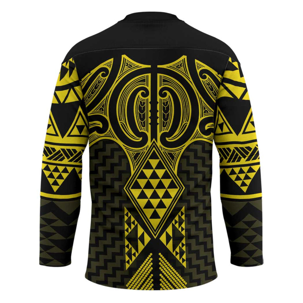 Mahi-dawg Maori Ta Moko Poutama Art Hockey Jersey - Aussie Hoodie