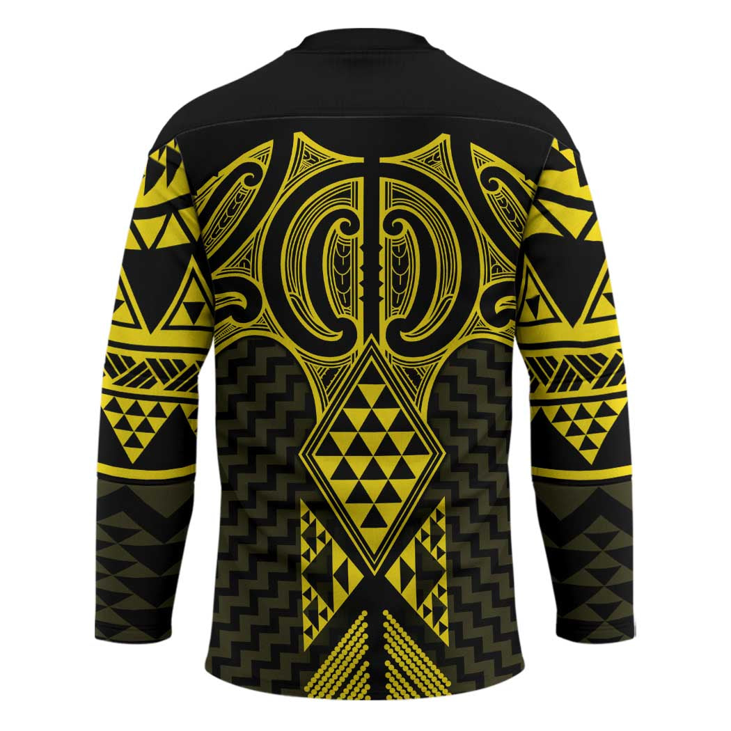 Mahi-dawg Maori Ta Moko Poutama Art Hockey Jersey - Aussie Hoodie