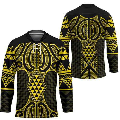 Mahi-dawg Maori Ta Moko Poutama Art Hockey Jersey - Aussie Hoodie