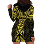 Mahi-dawg Maori Ta Moko Poutama Art Hoodie Dress