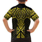 Mahi-dawg Maori Ta Moko Poutama Art Kid Hawaiian Shirt