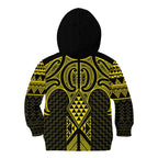 Mahi-dawg Maori Ta Moko Poutama Art Kid Hoodie