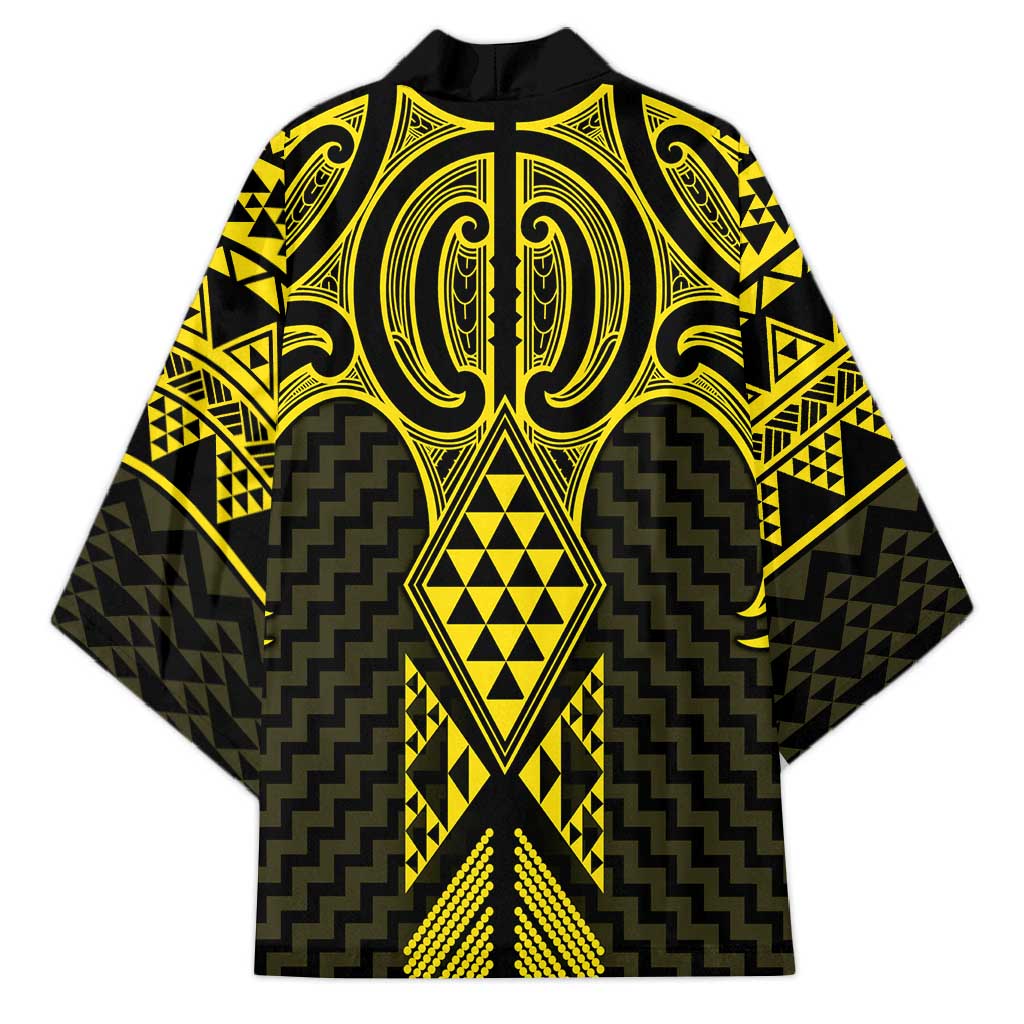 Mahi-dawg Maori Ta Moko Poutama Art Kimono - Aussie Hoodie