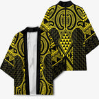 Mahi-dawg Maori Ta Moko Poutama Art Kimono - Aussie Hoodie