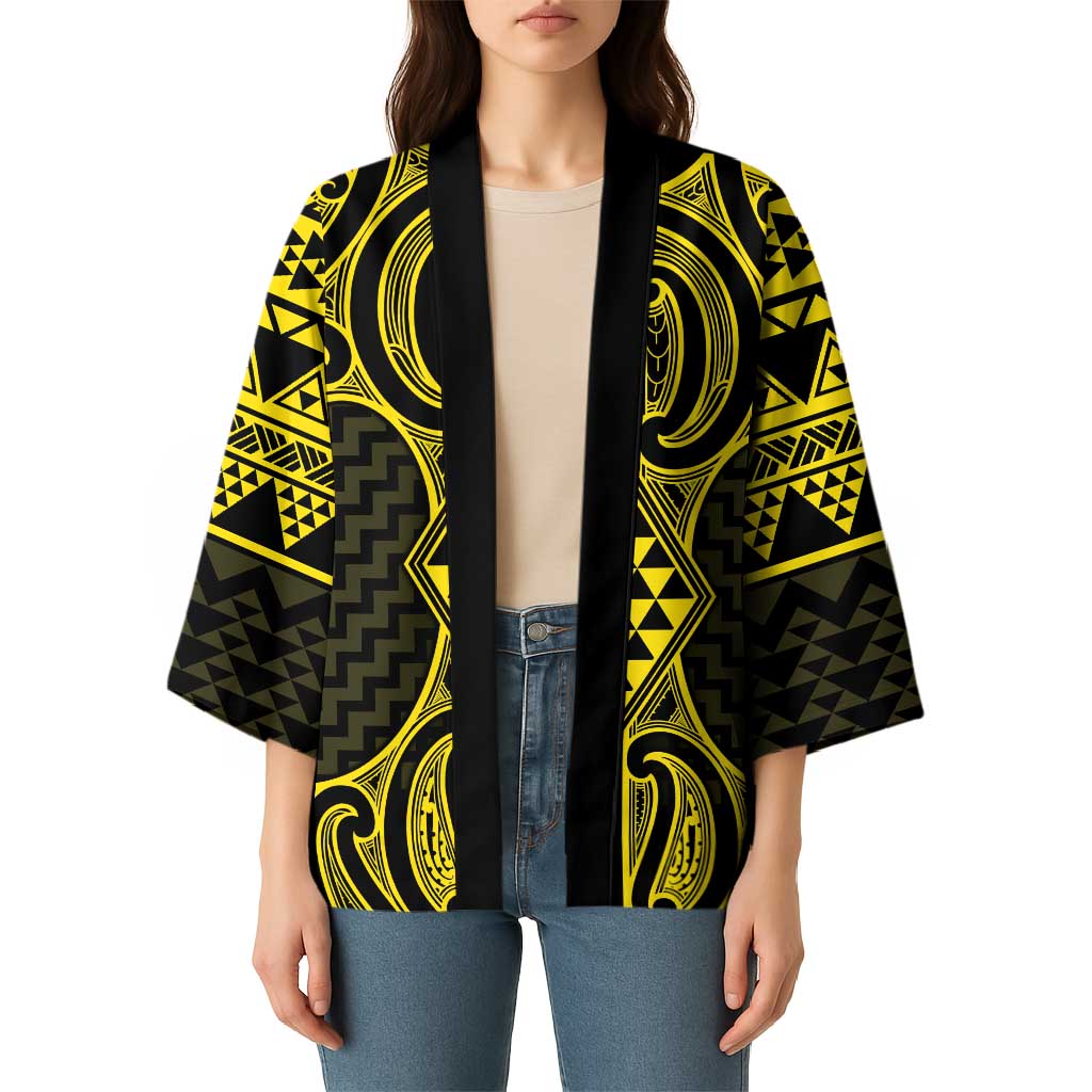 Mahi-dawg Maori Ta Moko Poutama Art Kimono - Aussie Hoodie