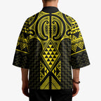Mahi-dawg Maori Ta Moko Poutama Art Kimono - Aussie Hoodie