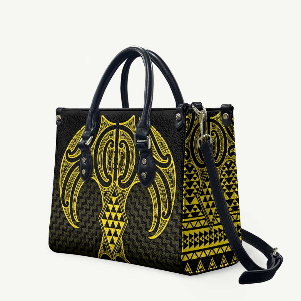 Mahi-dawg Maori Ta Moko Poutama Art Leather Bag - Aussie Hoodie