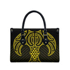 Mahi-dawg Maori Ta Moko Poutama Art Leather Bag - Aussie Hoodie