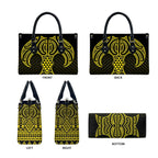Mahi-dawg Maori Ta Moko Poutama Art Leather Bag - Aussie Hoodie