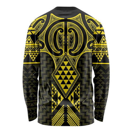 Mahi-dawg Maori Ta Moko Poutama Art Long Sleeve Shirt