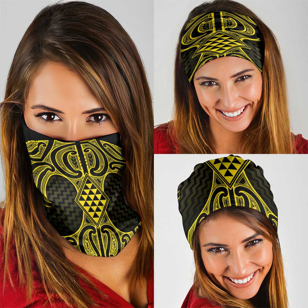 Mahi-dawg Maori Ta Moko Poutama Art Neck Gaiter - Aussie Hoodie