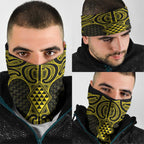 Mahi-dawg Maori Ta Moko Poutama Art Neck Gaiter - Aussie Hoodie