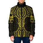 Mahi-dawg Maori Ta Moko Poutama Art Padded Jacket - Aussie Hoodie