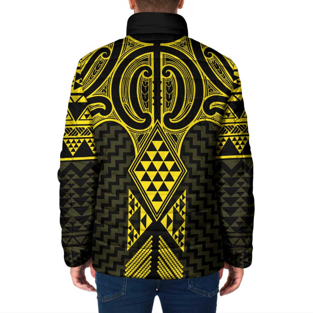 Mahi-dawg Maori Ta Moko Poutama Art Padded Jacket - Aussie Hoodie