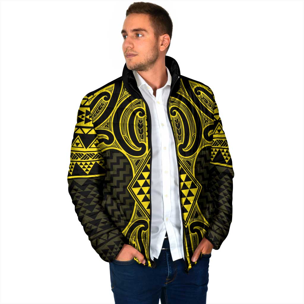 Mahi-dawg Maori Ta Moko Poutama Art Padded Jacket - Aussie Hoodie