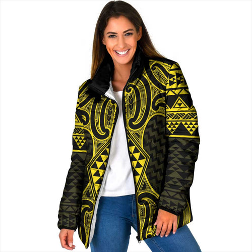 Mahi-dawg Maori Ta Moko Poutama Art Padded Jacket - Aussie Hoodie