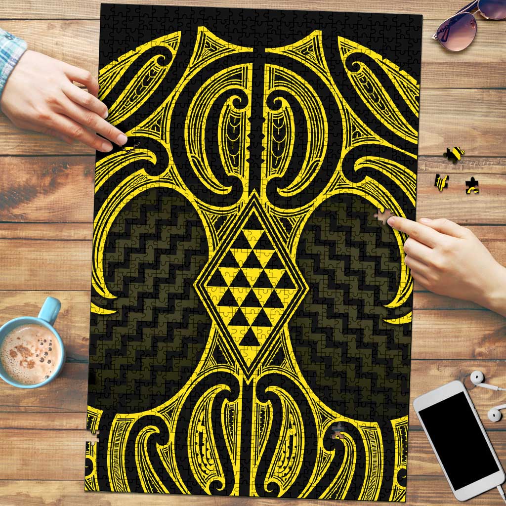 Mahi-dawg Maori Ta Moko Poutama Art Puzzle - Aussie Hoodie