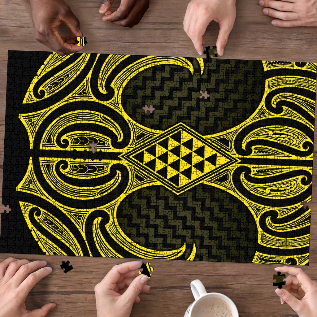 Mahi-dawg Maori Ta Moko Poutama Art Puzzle - Aussie Hoodie
