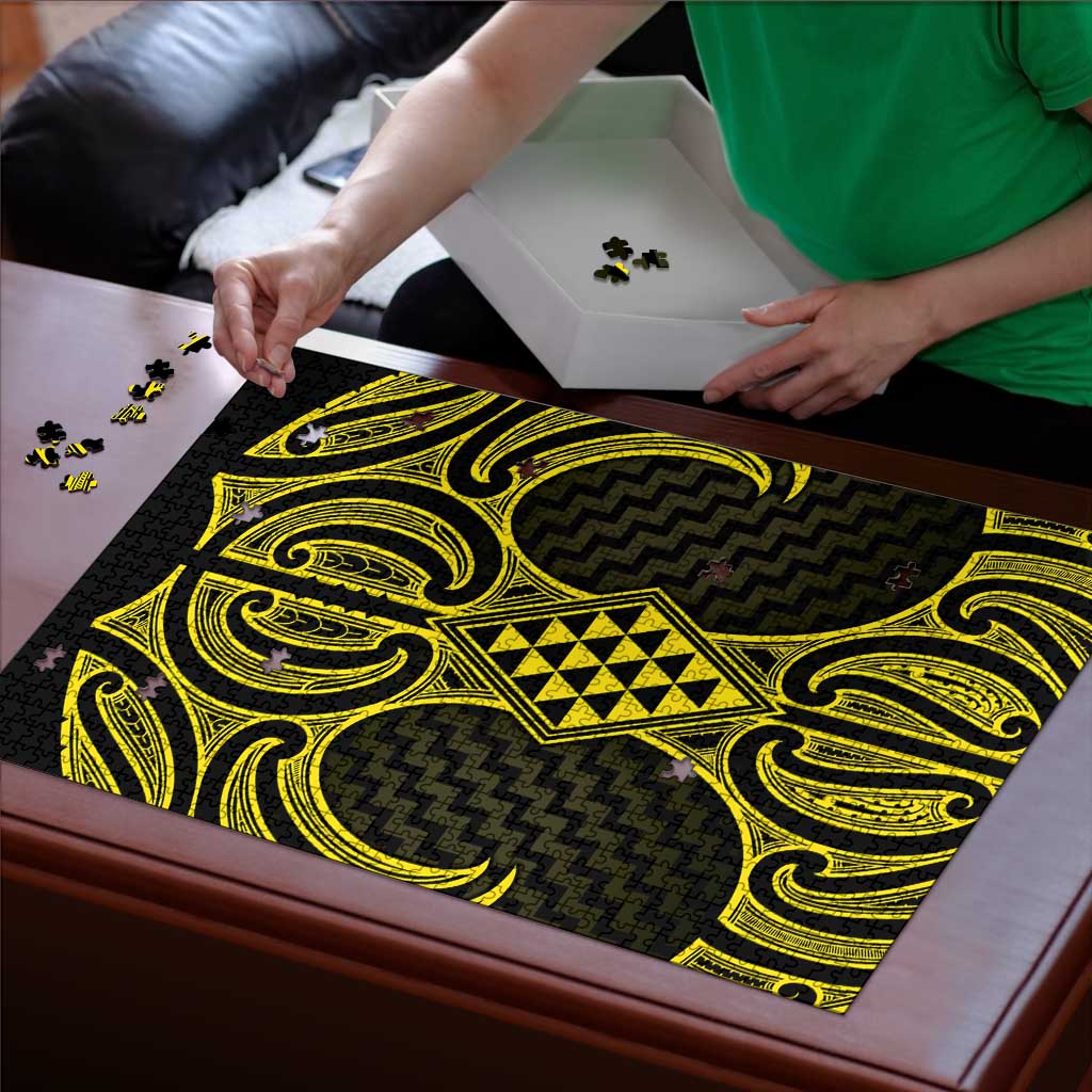 Mahi-dawg Maori Ta Moko Poutama Art Puzzle - Aussie Hoodie