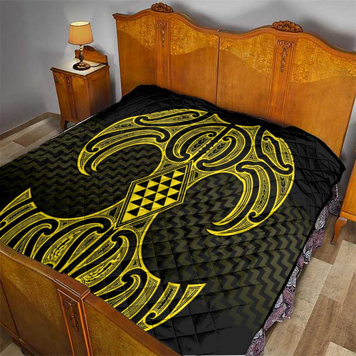 Mahi-dawg Maori Ta Moko Poutama Art Quilt