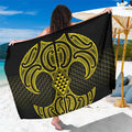 Mahi-dawg Maori Ta Moko Poutama Art Sarong