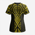Mahi-dawg Maori Ta Moko Poutama Art Scrub Top - Aussie Hoodie